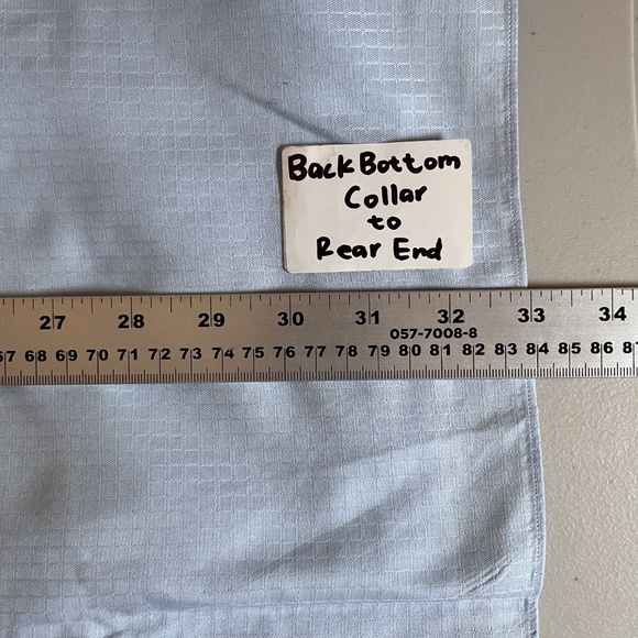 Brioni 100% Cotton Button Up Formal Dress Shirt - Men's Size 17/ 43 - Blue - Picture 9 of 9